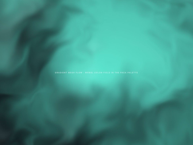Gradient Mesh Flow motion piece, live, static preview
