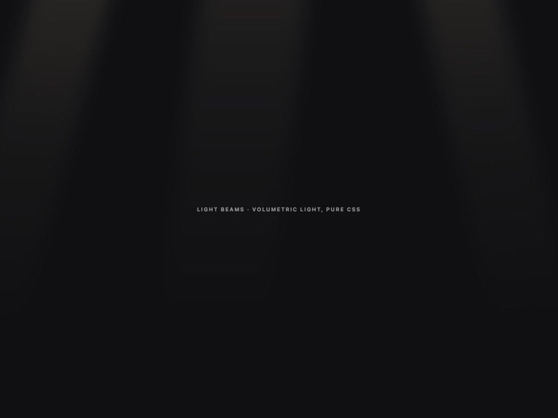 Light Beams motion piece, live, static preview